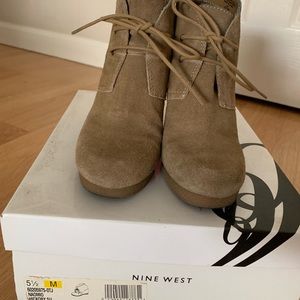 Nine West brown booties